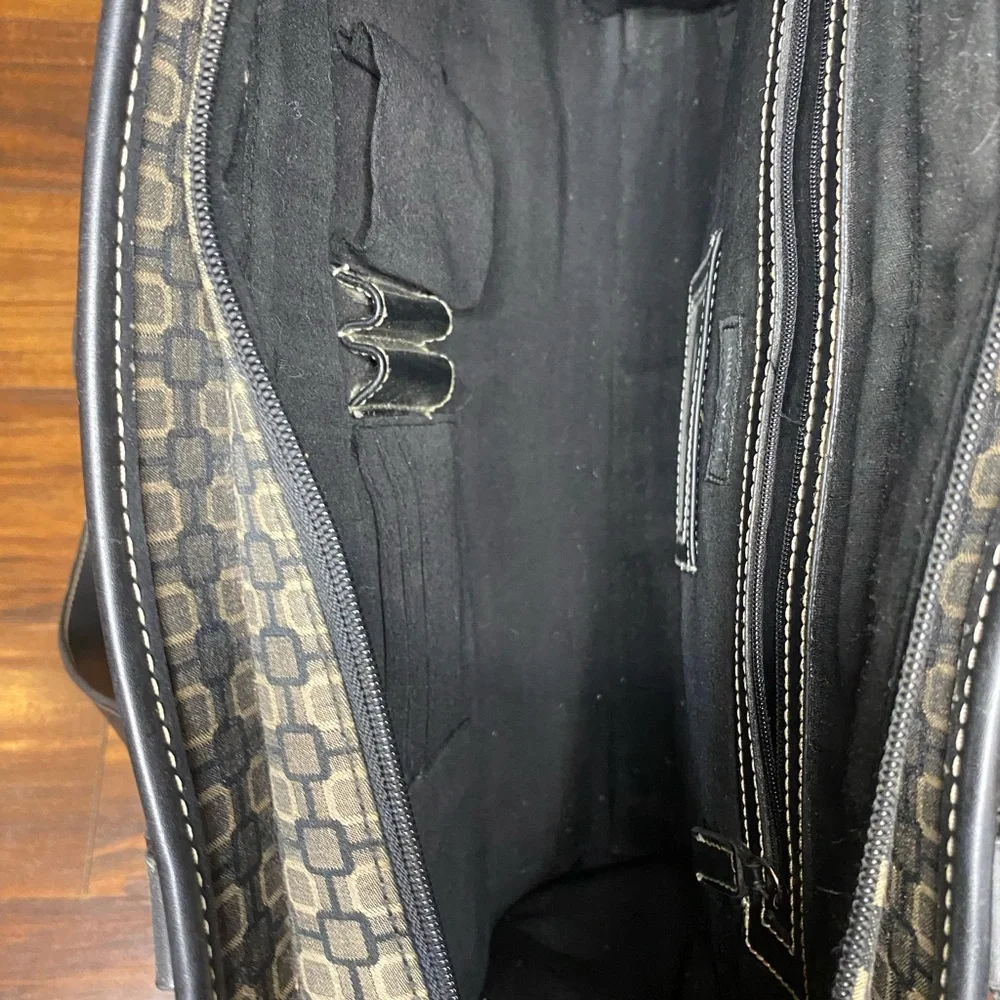 Nine West Black and Tan Laptop Bag